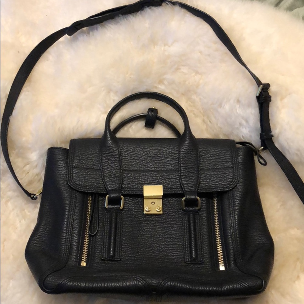 Authentic PHILIP LIM Pashli Medium Black satchel